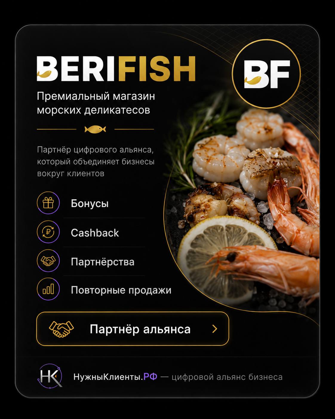 BERIFISH: профиль партнёра альянса.